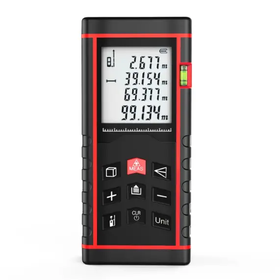 Telemetru cu laser HECHT 2003, lungime maxima masurata 50 metri, display LCD, precizie 2 mm, clasa II