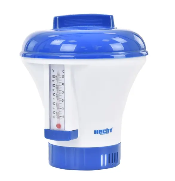 Distribuitor plutitor de tablete pentru piscina HECHT 060705, 20 g, 200 g, cu termometru