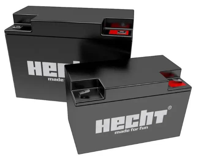 Baterie electrica fara intretinere HECHT 005564, Pb-acid, 12 V, 9 Ah, pentru masini de tuns iarba