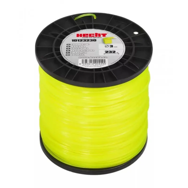 Fir pentru trimmer HECHT 10123230, profil patrat, diametru 3 mm, lungime 232 m