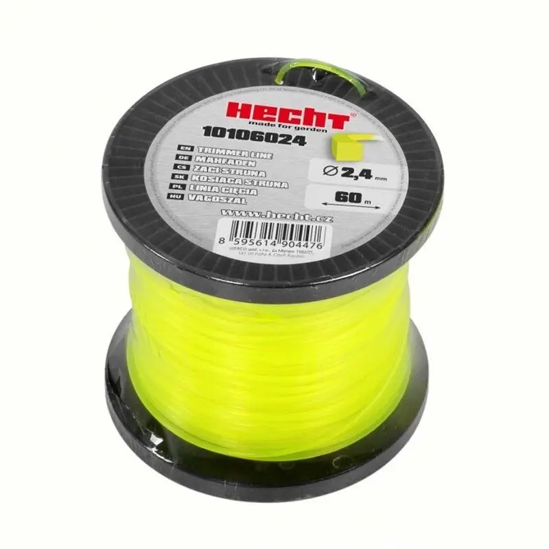 Fir pentru trimmer HECHT 10106024, profil patrat, diametru 2.4 mm, lungime 60 m
