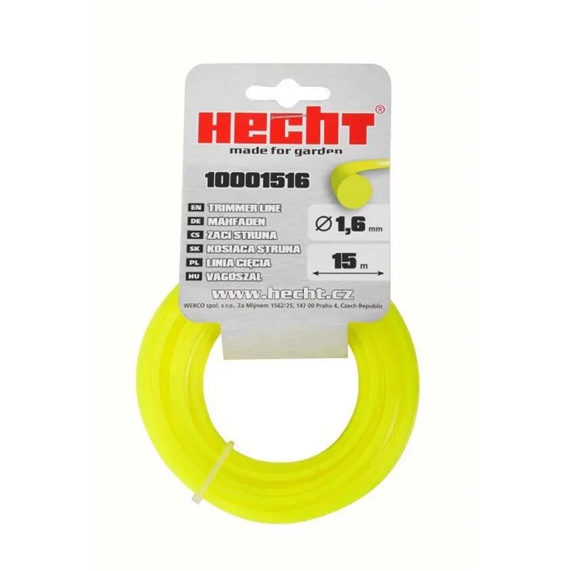 Fir pentru trimmer HECHT 10001516, profil rotund, diametru 1.6 mm, lungime 15 m