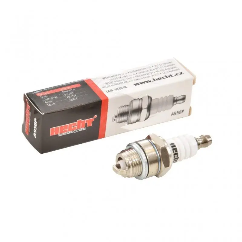 Bujie pentru drujbe HECHT A958P, pentru motoare in 2 timpi