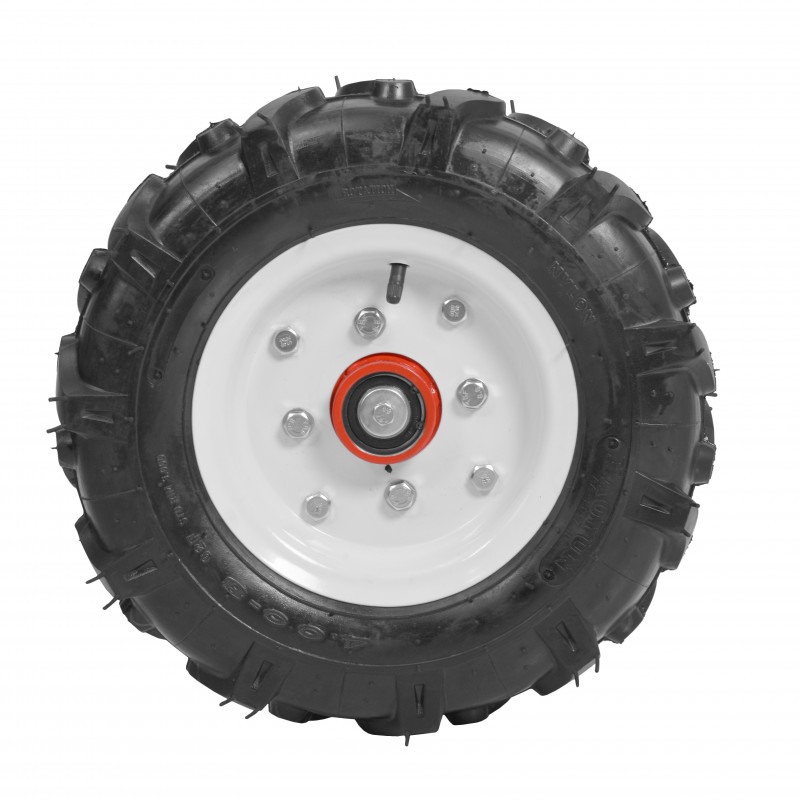 Set roti de cauciuc HECHT 000796, 8 inch, accesoriu compatibil cu motocultorul Hecht 796