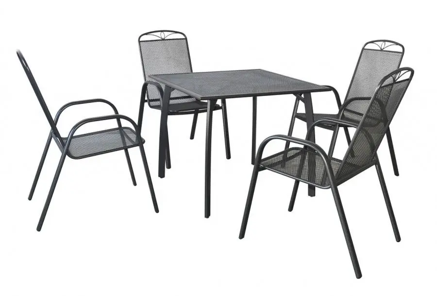 Set mobilier pentru gradina HECHT Navassa Set 4, masa cu 4 scaune