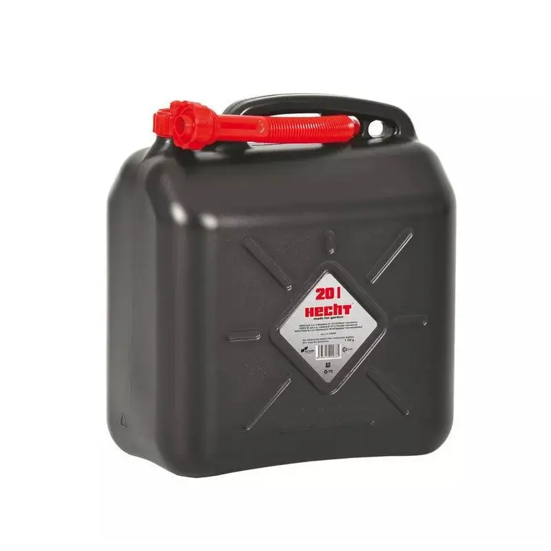 Canistra pentru combustibil HECHT K00200, volum 20 litri, din plastic, culoare negru