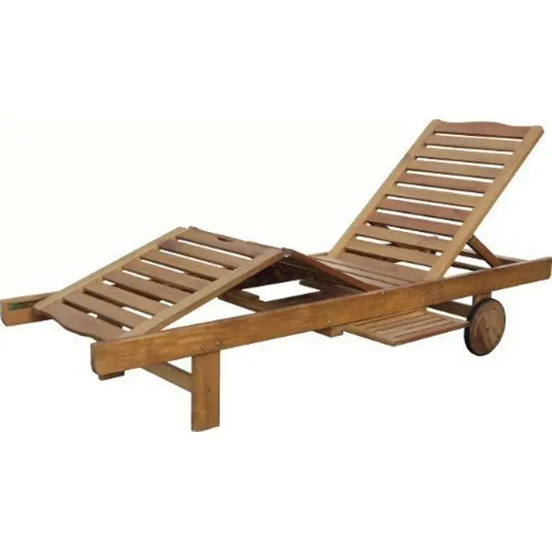 Sezlong reglabil HECHT Resort A, din lemn tropical dur Meranti, greutate maxima suportata 160 kg