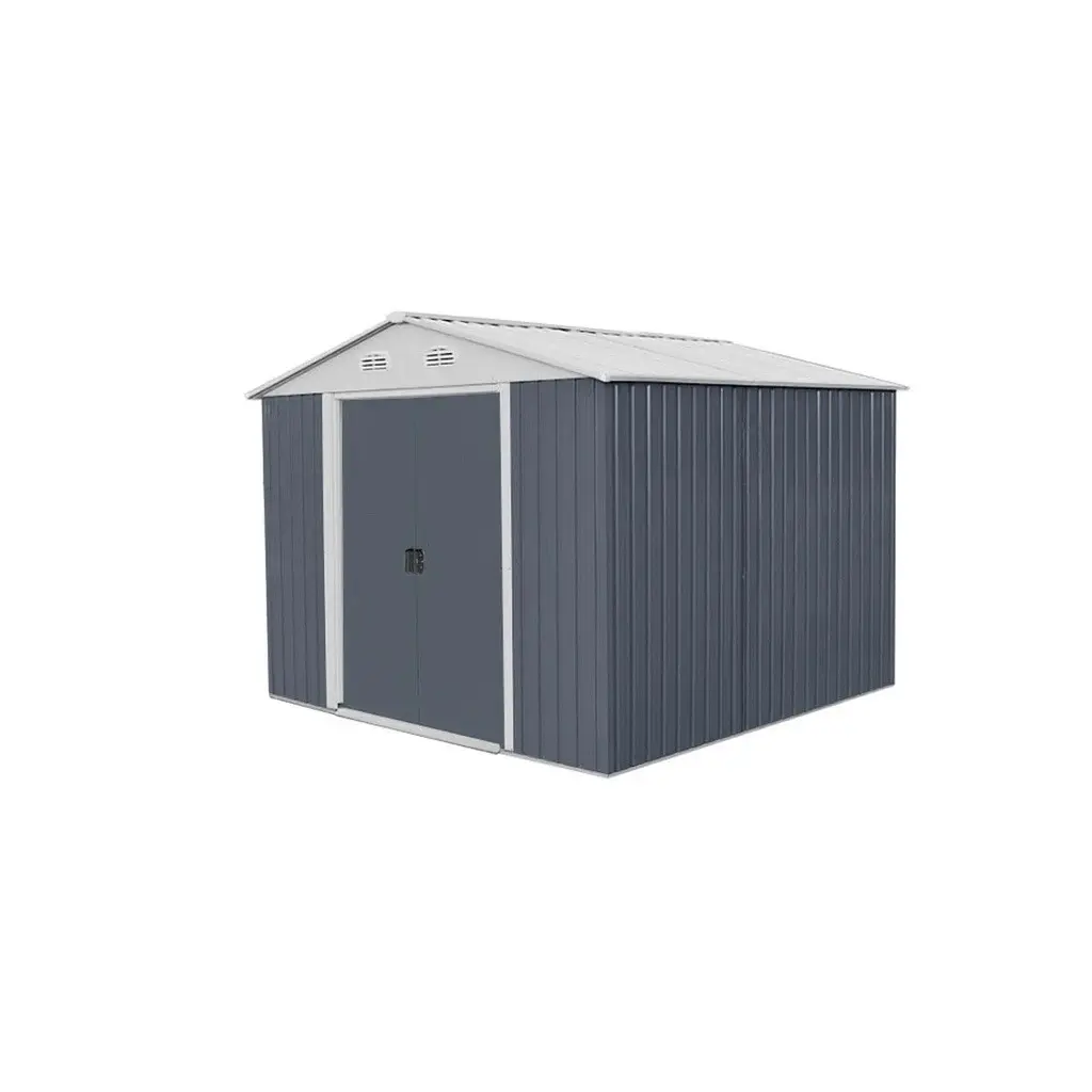 Magazie pentru lemne si unelte Hecht 12x10 plus cadru si pereti metalici dimensiuni 367 x 301 x 214 cml*l*h