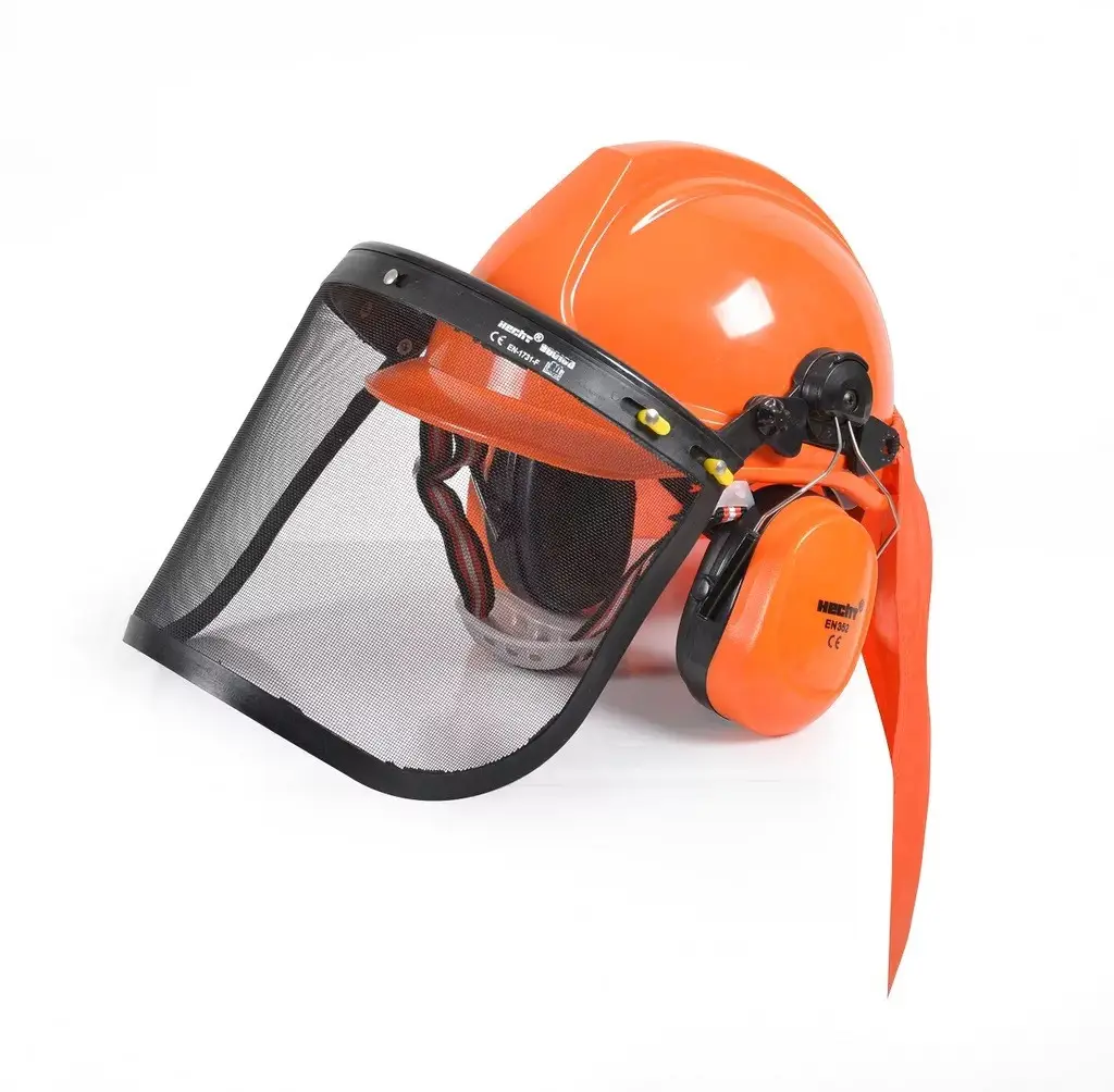 Casca de protectie Hecht 900100 cu viziera si antifoane