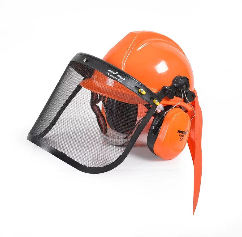 Casca de protectie Hecht 900100 cu viziera si antifoane