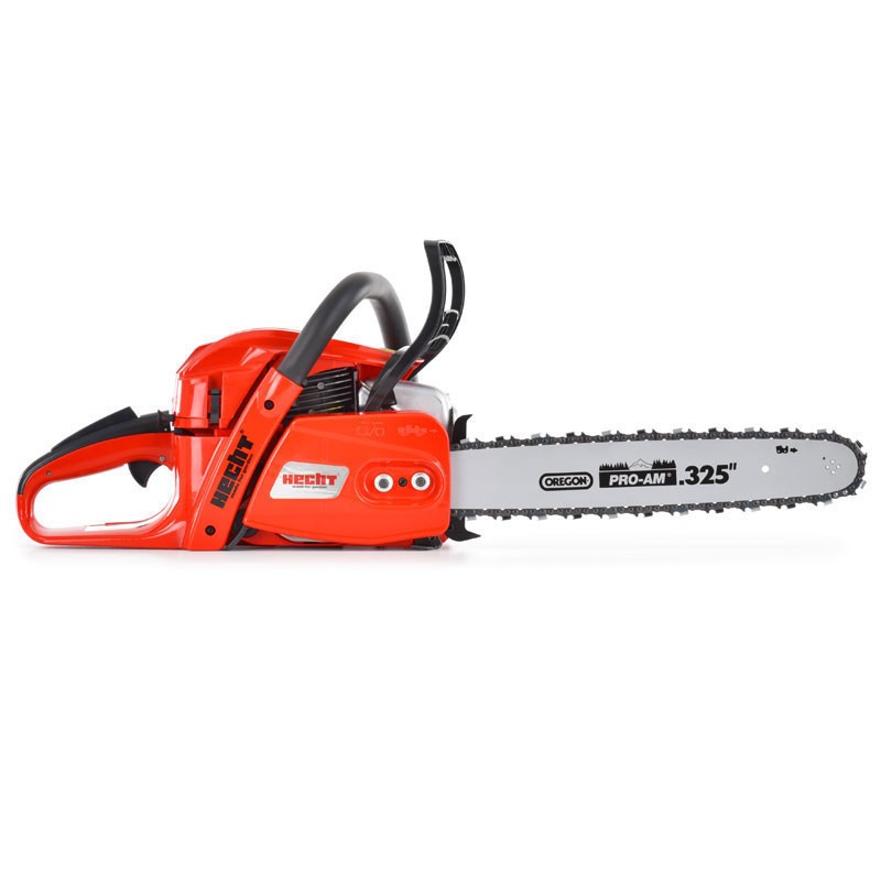 Motofierastrau Hecht 958 lama de 39 cm motor de 58 cm3 cu o putere nominala de 33 cp. Greutate 55 kg.