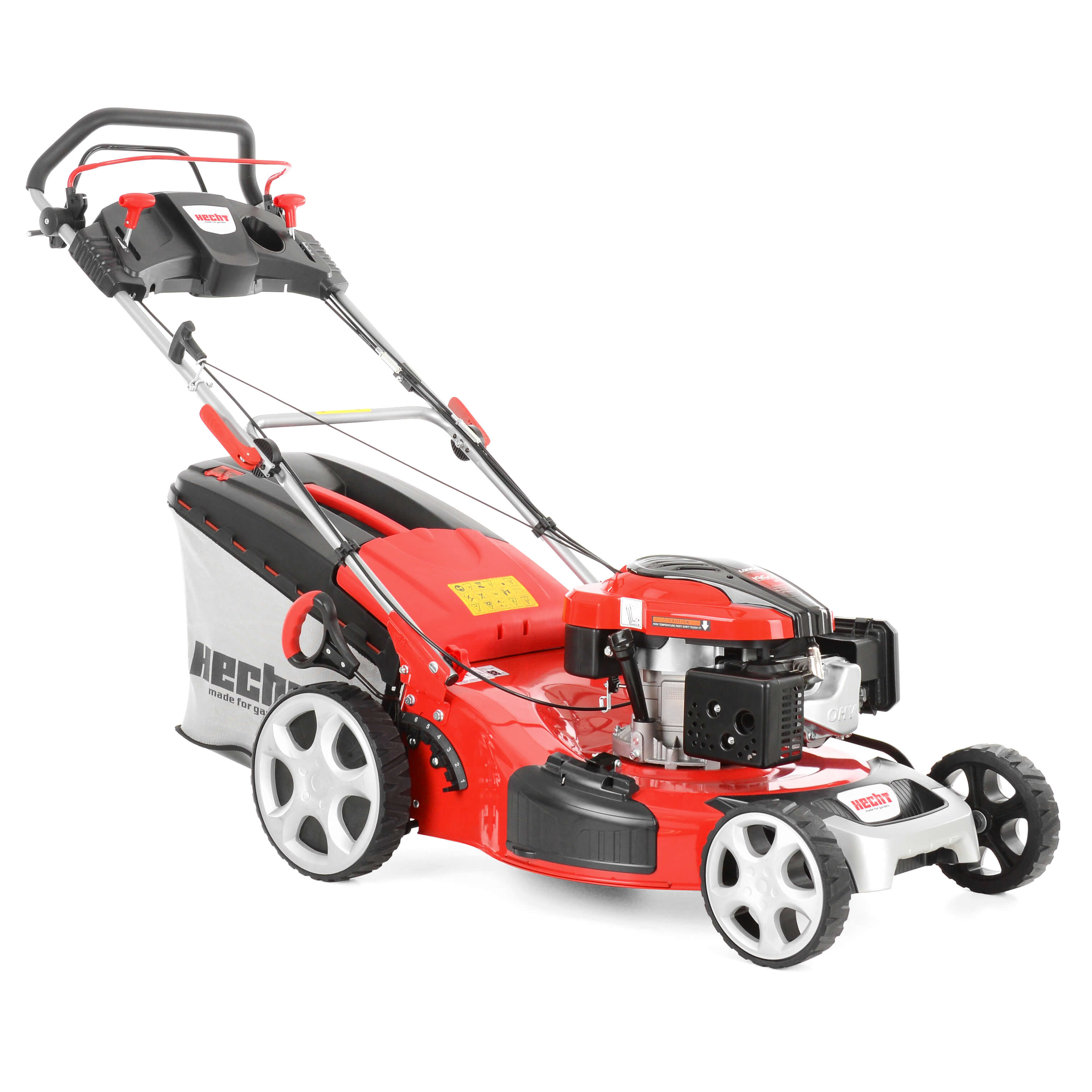 Masina de tuns iarba pe benzina Hecht 5564SX, 4.9 cp, latime de lucru 56 cm, 4.5 km/h, pornire manuala