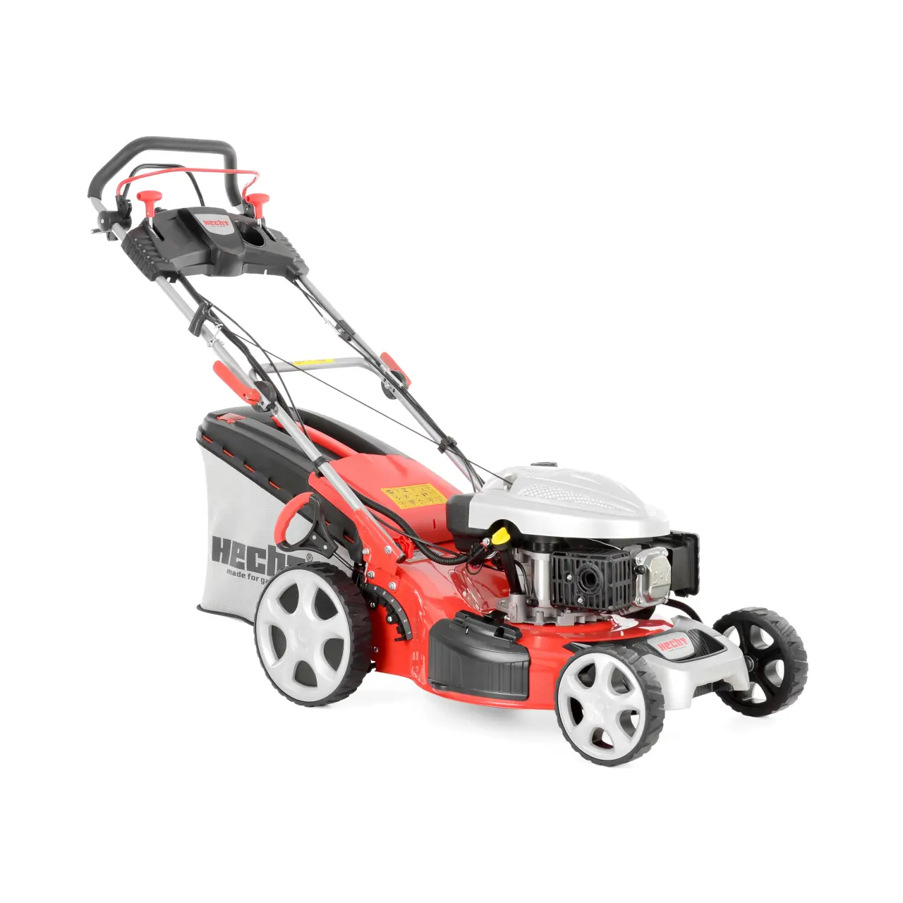 Masina de tuns iarba pe benzina Hecht 5534SWE, 6 cp, latime de lucru 51 cm, 4.5 km/h, pornire electrica