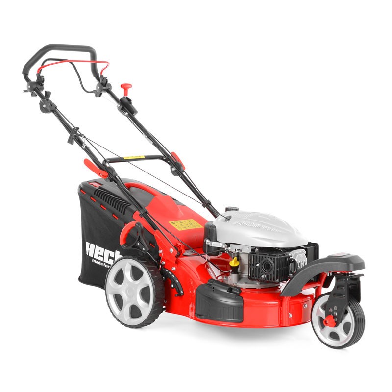 Masina de tuns iarba pe 3 roti Hecht 5483SW, 135 cmc, latime 46 cm, autopropulsie, cos colector 60 l