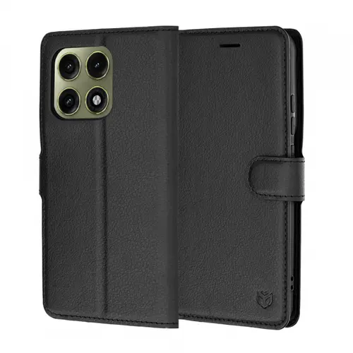 Husa pentru Motorola Edge 70 Pro, Techsuit, Leather Folio, Negru