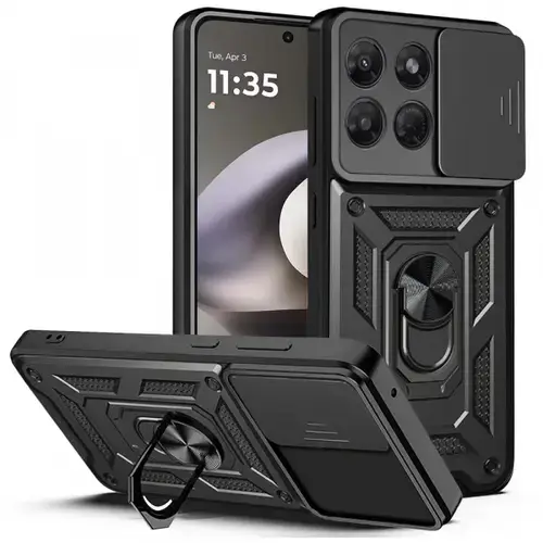 Husa pentru Motorola Moto G37 Power, Techsuit, CamShield, Negru