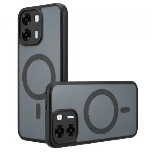 Husa MagSafe pentru Oppo A6 4G, Techsuit, PureFrost, Negru