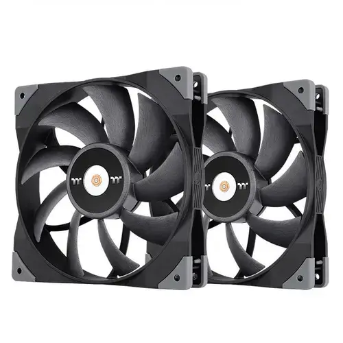 Ventilatoare Thermaltake ToughFan, 500 - 2000 RPM, 2 buc (Negru)