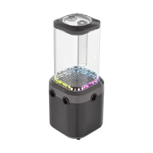 Rezervor penru pompa Corsair iCUE XD6 RGB Elite Combo, 22 LED-uri ARGB (Gri)