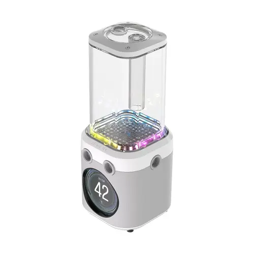 Rezervor cu Pompa Corsair iCUE Link XD6 RGB Elite LCD, 22 LED-uri ARGB (Alb)