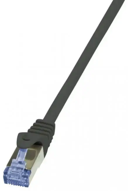 Cablu retea S/FTP LogiLink CQ4123S, CAT.7, LSZH, cupru, 600MHz, mufe RJ45 Cat6a, 30 m, AWG26, dublu ecranat (Negru)