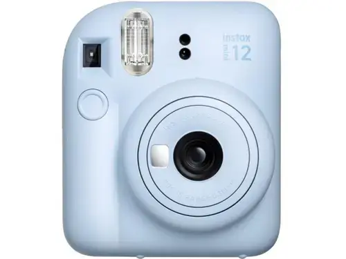 Aparat Foto Compact Instant Fujifilm Instax Mini 12 + Instax Mini Glossy (Albastru)