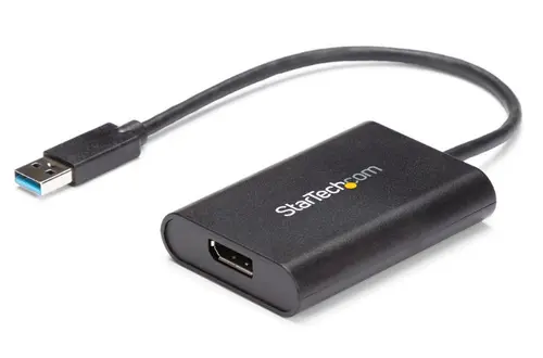 Adaptor video StarTech USB32DPES2, DisplayPort, USB, 4K (Negru)