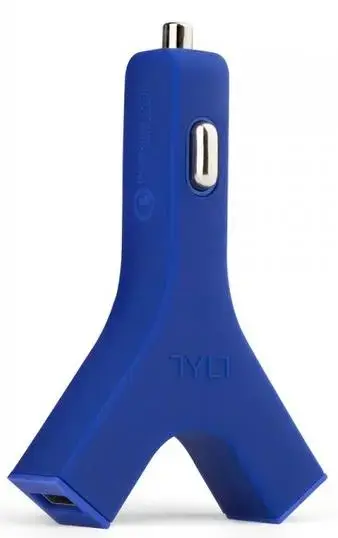 Incarcator auto TYLT Y-Charge, 2xUsb, Quick Charge (Albastru)