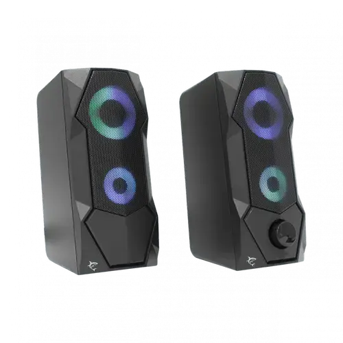 Boxe 2.0 White Shark GSP-634 FLOW, USB, Iluminare RGB, 5W RMS (Negru)