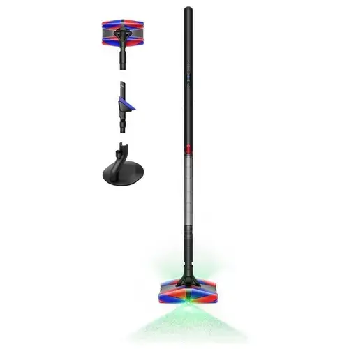 Aspirator vertical Dyson PencilVac Fluffycones, Autonomie 30 minute, Filtru HEPA, 50 AW, Ecran LCD, Recipient 80 ml (Negru)