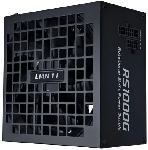 Sursa Lian Li RS1000G, 1000 W, ATX 3.1, Full Modulara, Ventilator 135mm, 80 PLUS GOLD / Cybenetics Platinum / PPLP Gold, RS Hub (Negru)
