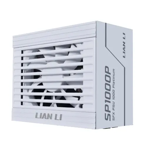 Sursa Lian Li SP1000P, 1000 W, ATX 3.1, 80 PLUS Platinum, Full Modulara, PFC Activ, Ventilator FDB 92mm (Alb)