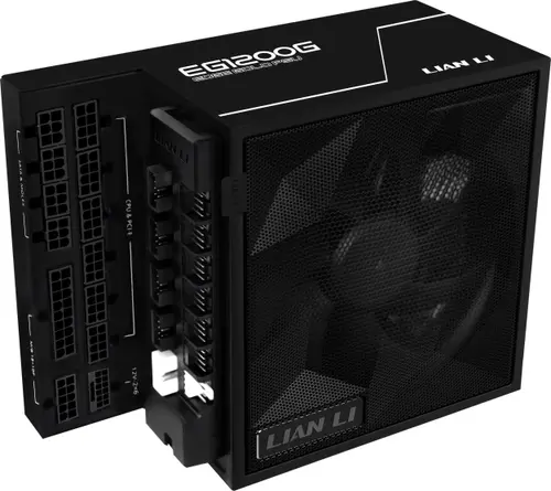 Sursa Lian Li EDGE GOLD 1200, 1200 W, 80 PLUS Gold, PCIe 5.1, ATX 3.1, Full Modulara, Hub USB (Negru)