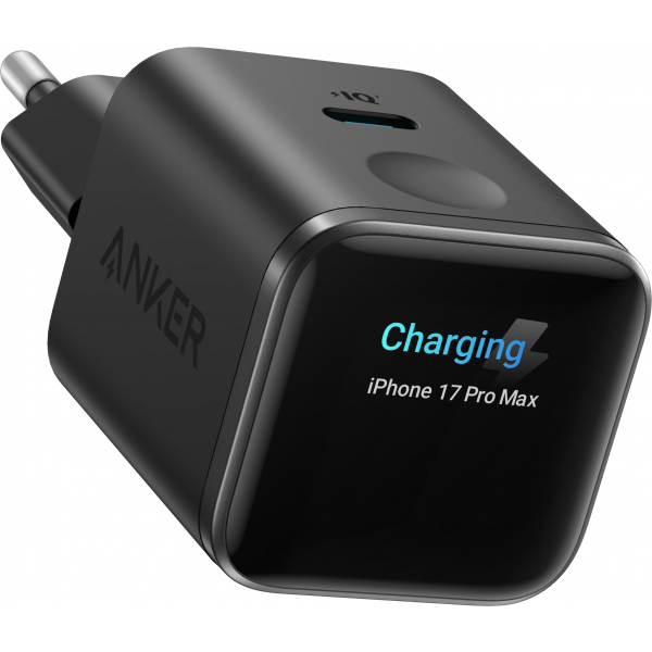 Incarcator Retea Anker Nano Display, 45W, 3A, 1 x USB-C, Negru A121DG11