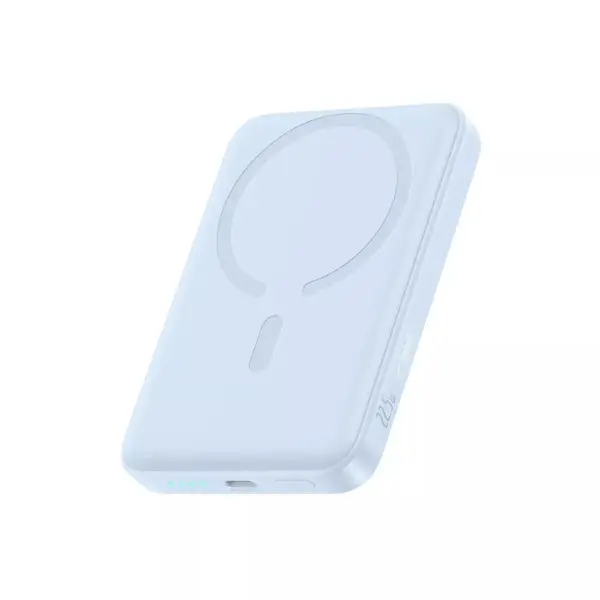 Baterie Externa Wireless Baseus EnerFill FM11 Ultra-Mini, 10000mAh, 22.5W, PD + FQI, 1 x QI - 1 x USB-C, Albastra P1008210E313-00