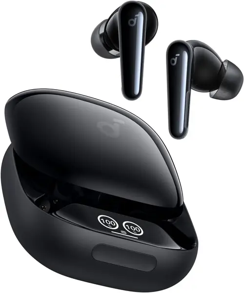 Casti True Wireless Anker Soundcore Liberty 4 Pro, Bluetooth, ANC, Hi-Fi, 6 Microfoane, AI (Negru lucios)