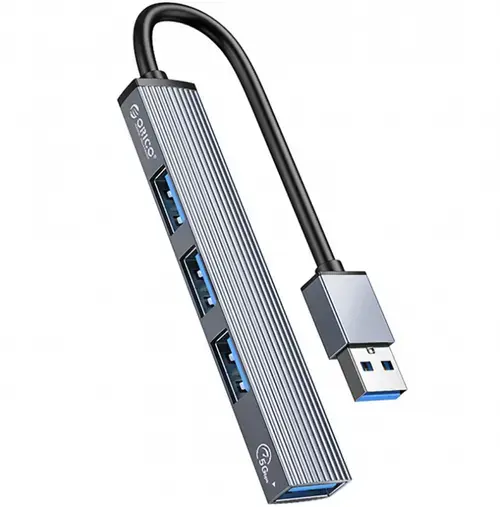 Hub USB Orico AH-A13, 1 x USB-A 3.0, 3 x USB-A (Gri)