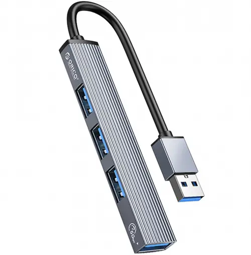 Hub USB Orico AH-A13, 1 x USB-A 3.0, 3 x USB-A (Gri)