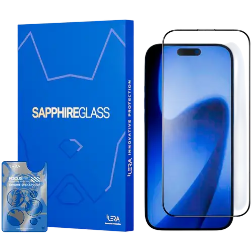 Folie protectie sticla iLera Sapphire Ultra Glass 2.0 pentru iPhone 17 Pro Max (Transparent)