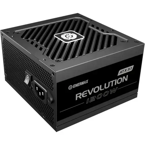 Sursa Enermax Revolution ATX 3.1 ERS1200EWT-V2, 1200W, 12V-2x6, 80 PLUS Gold, Full Modulara, Semi-Fanless, ERS1200EWT-V2 (Negru)