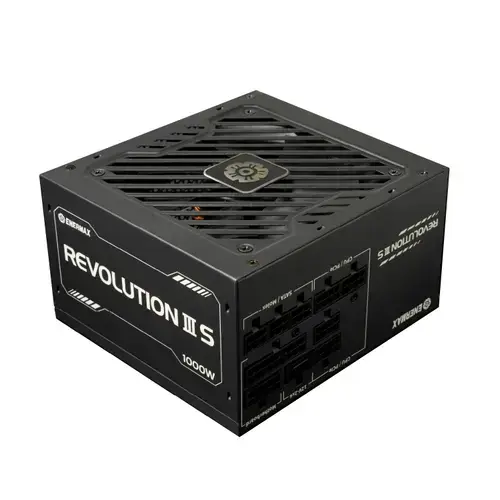 Sursa Enermax ERV1000P-AHP Revolution III S, 1000W, 80 Plus Platinum, Full Modulara, ATX 3.1, PCIe 5.1 (Negru)