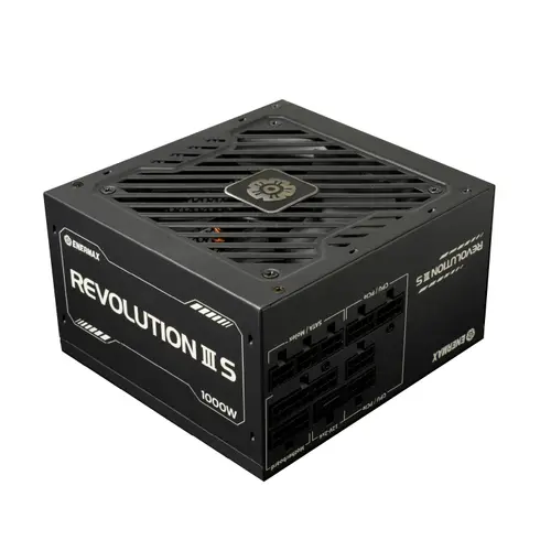 Sursa Enermax ERV1000P-AHP Revolution III S, 1000W, 80 Plus Platinum, Full Modulara, ATX 3.1, PCIe 5.1 (Negru)