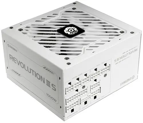 Sursa Enermax ERV1000P-AHP-W Revolution III S, 1000W, 80 Plus Platinum, Full Modulara, ATX 3.1, PCIe 5.1 (Alb)