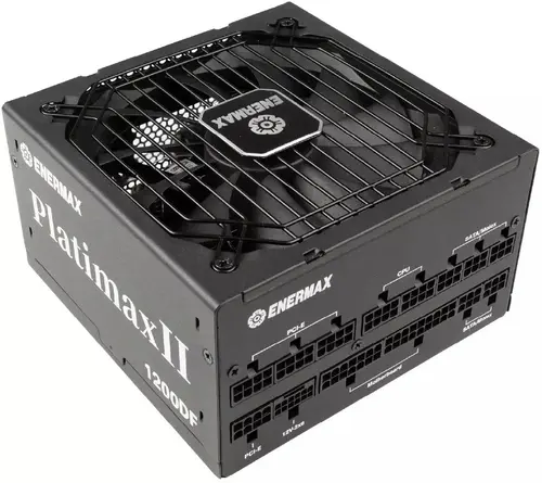 Sursa Enermax Platimax2 1200DF, 1200W, 80 PLUS/CYBENETICS Platinum, ATX 3.1, Semi-Fanless, Full Modulara (Negru)