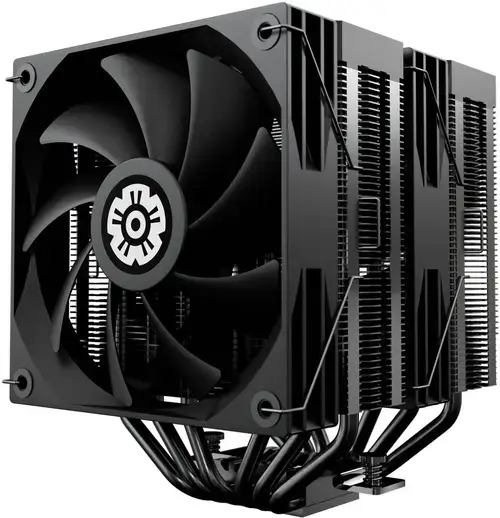 Cooler Procesor ENERMAX ETS-TD60D Digital, Intel / AMD, Support 280W TDP, 2x PWM Fans, Display (Negru)