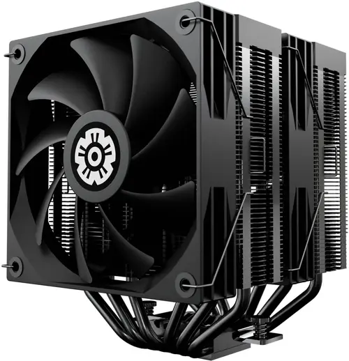 Cooler Procesor ENERMAX ETS-TD60D Digital, Intel / AMD, Support 280W TDP, 2x PWM Fans, Display (Negru)