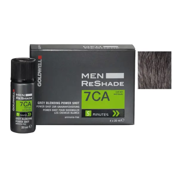 Vopsea de par pentru barbati Goldwell Men ReShade Grey Blending Power Shot 7CA 4 monodoze x 20ml