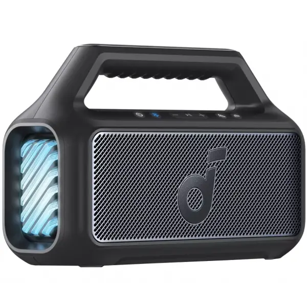 Boxa Portabila Bluetooth Anker SoundCore Boom 2, 80W, TWS, RGB, Waterproof, Neagra A3138012