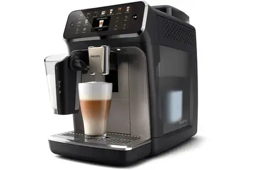 Espressor automat Philips 5500 Series EP5549/70, 1500 W, Rezervor apa 1.8l, 3 setari temperatura, Rasnita ceramica, LatteGo (Negru/Argintiu)