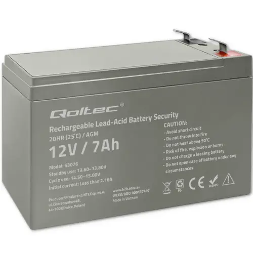 Acumulator UPS Qoltec AGM, 12V/7Ah